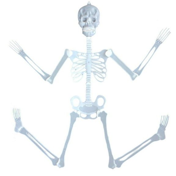 Nmdmisc Halloween Luminous Skeleton Decorations 35.4" Full Body Glow-in-The-Dark Skeleton Rotatable Skeleton Hanging Decors for Halloween Party Haunted House Outdoor Decor