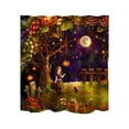 thumbnail image 1 of Nmdmisc Halloween Shower Curtain,Halloween Theme Waterproof Bath Curtain-71"x59",Bat Castles Waterproof Polyester Bath Curtain,Horror Home Indoor Decorations,Gifts for Halloween Party, 1 of 1