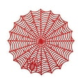thumbnail image 1 of Nmdmisc Halloween Spider Web Placemats,15" Heat Insulation Halloween Placemats Spider Web Table Mats,Hollow Out Spiderweb Coasters Placemat for Dining Table Halloween Decoration, 1 of 6