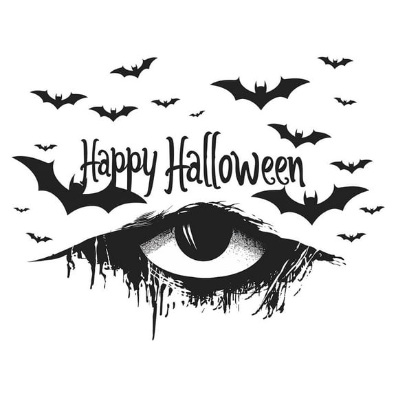 Nmdmisc Halloween Sticker, Spooky Eye Wall Decal. Scary Eye Wall Sticker for Halloween Decor, Scary Wall Art for Haunted House and Party Decorations, Ideal for Halloween Decorations