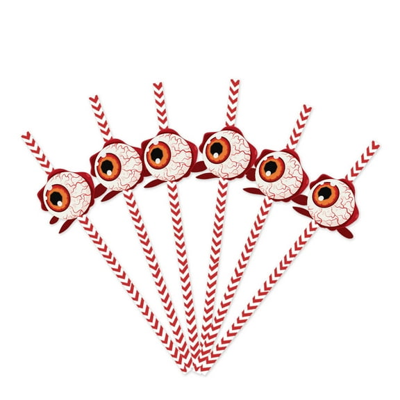 Nmdmisc Halloween Straws,24Pcs Halloween Disposable Drinking Straws Halloween Decorations Spider,Witch,Skull,Alphabet Pumpkin Straws for Party Favors Halloween Party Supplies