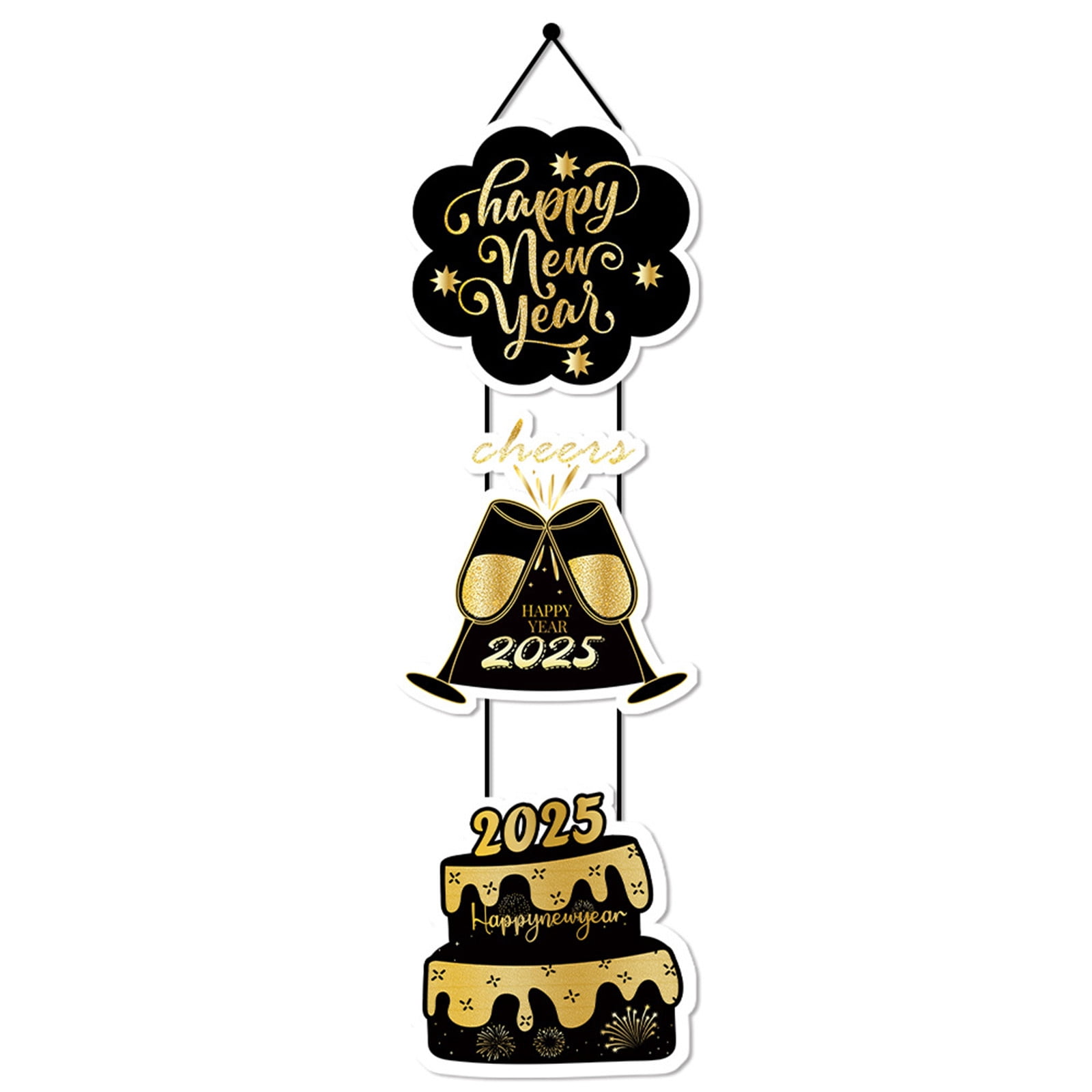 Nmdmisc Happy New Year 2025 Door Decorations, New Year Eve 2025 Banner