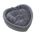 thumbnail image 1 of EWSFHUI Heart Cat Pet Bed for Cats or Small Dogs,Ultra Soft Short Plush,Anti-Slip Bottom,Washable High Resilience Cotton,Comfortable Self Warming Autumn Winter Indoor Sleeping Cozy Kitty Teddy, 1 of 6