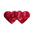 thumbnail image 1 of Nmdmisc Heart to Heart Mats Valentine's Day Fluffys Rugs For Bedroom 40X20In Machine Washable Living Room Rug Carpet Heart Shaped Bedside Rug Rugs Non Slip Carpet Mats Home Decor -Red, 1 of 6