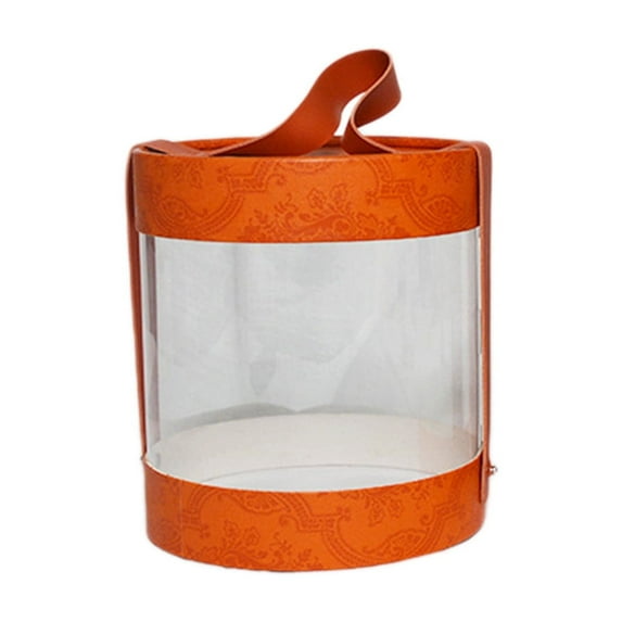 Nmdmisc Hug Bucket Luxury Home Decor Round Container with Lid Ornaments Storage Container Empty Flower Gift Box (Color : Green, Size : Large)