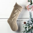 thumbnail image 1 of Nmdmisc Knitted Christmas Stocking,Knitted Wool Candy Bag Double-sided Twists 8-character Narrow Version Gift Bag Pendant Christmas Stocking,Christmas Party Family Decor, 1 of 5