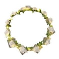 thumbnail image 1 of Nmdmisc LED Flower Headband Crown,Valentine's Day Gifts,Flower Wreath Headband Luminous,Light up Headband LED Hair Accessories Crown Luminous Head Band (White), 1 of 6