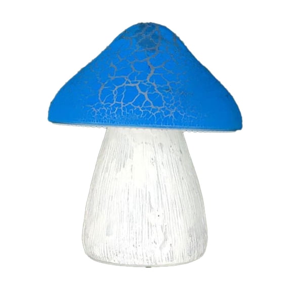 EWSFHUI Large Solar Mushroom Light Outdoor Garden Waterproof Cute Mushroom Shaped Pathway Landscape Lights for Yard Landscape Decoration (Blue)