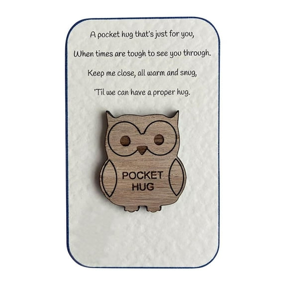 Nmdmisc Little Pocket Hug Gift Token,Pocket Hug Heart with Greeting Cards,Thinking of You Gifts, Mother's Day Father's Day Gift