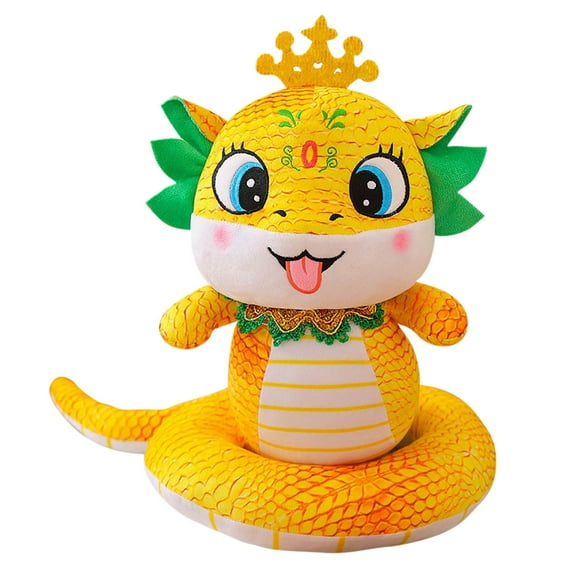 Nmdmisc Lunar New Year Decorations 2025, Cute Dance Snake Doll,Chinese New Year Snake Stuffed Animal Toy, Zodiac Snake Decor Chinese New Year Toy Gifts for Kids (14.2")