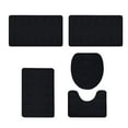thumbnail image 1 of Nmdmisc Luxury Bathroom Rugs Set 5 Piece - Memory Foam Bath Mat Set, Toilet Rug Set. Strong Absorbent, Non-Slip, Ultra Soft, Easy to Clean, Black, 1 of 8