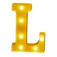 thumbnail image 1 of Nmdmisc Marquee Light Up Letters | Battery Powered LED Letters Lights Alphabet | Marquee Letters with Lights for Party Wedding Birthday Christmas Home Bar Decoration Lighted Letters (L), 1 of 4