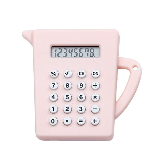 Nmdmisc Mini Calculator,Portable Cute Cookies Pocket Key Chain Calculator,Candy Color Digits Electronic Calculator,2 in 1 Calculator Key Chain