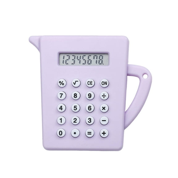 Nmdmisc Mini Calculator,Portable Cute Cookies Pocket Key Chain Calculator,Candy Color Digits Electronic Calculator,2 in 1 Calculator Key Chain