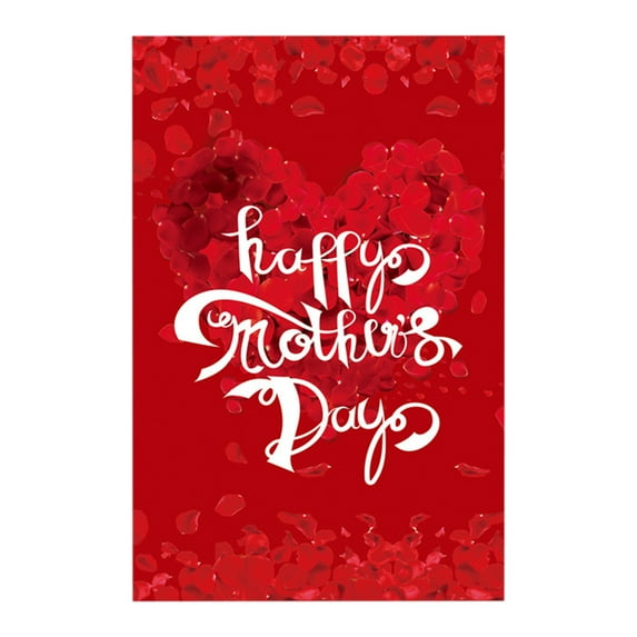 Nmdmisc Mothers Day Garden Flag 12x18" Happy Mothers Day Yard Banner for Party House Yard Lawn Outdoor Decorations Gift