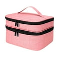 thumbnail image 1 of Nmdmisc Nail Polish Organizer Case Holds 30 Bottles(15ml) with Handle,Double Layer Portable Nail Polish Carrying Case Manicure Set Case Travel Storage Organizer Holder Nail Polish Bag -Pink, 1 of 5