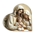 thumbnail image 1 of Nmdmisc Nativity Scene Ornaments,Acrylic Heart-Shaped Ornament of Jesus,Desktop Decorative Ornaments,Religious Gift for Family Friends and Christian,B, 1 of 6