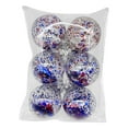 thumbnail image 1 of Nmdmisc Patriotic Tree Ornaments 4th of July Tree Decorations 3.15" Glitter Mini Balls Ornaments Small Independence Day Hanging Red White Blue Decoration for Memorial Day,6Pcs, 1 of 9