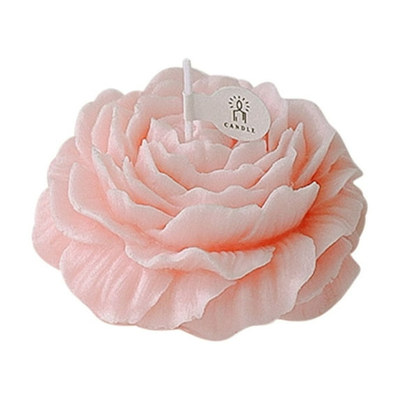 Nmdmisc Peony Flower Shape Aromatherapy Candle - Single-Wick Aromatherapy Candle for Mother's Day Gift Natural Soy Scented Candles Stress Relief and Relax for Women Festive Gifts