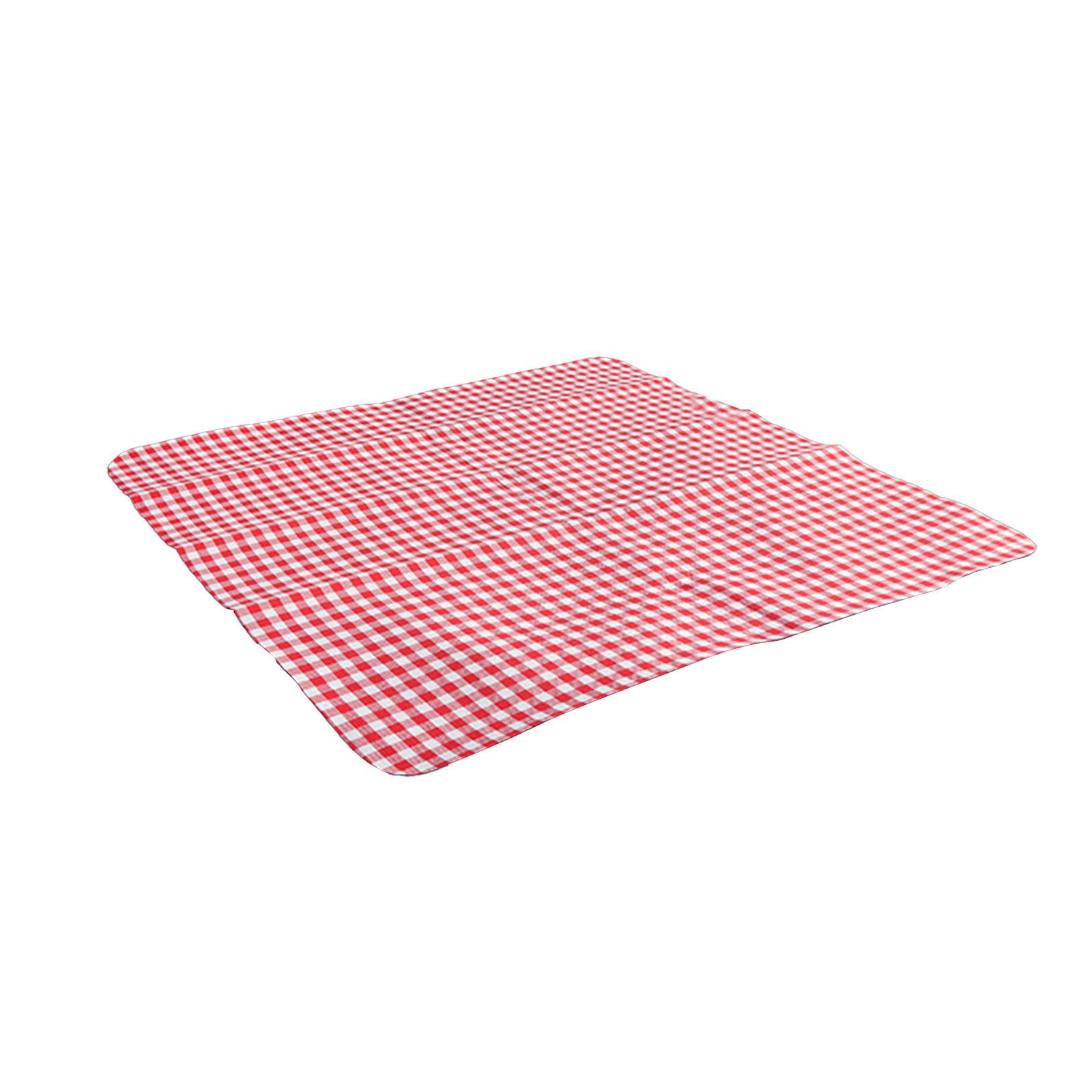 Couverture De Pique-nique à Carreaux Rouges Et Crème – 135x150 Cm, Neuve