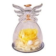 thumbnail image 1 of Nmdmisc Preserved Flower Rose Birthday Gifts for Mom,Glass Angels Figurines Gifts for Women Grandma Mothers,Forever Real Flowers Unique Gifts for Valentine Mother's Day (Yellow), 1 of 8