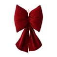 thumbnail image 1 of EWSFHUI Red Velvet Christmas Bows,Bows Garland Decor,Large Christmas Tree Topper Bow,Red Velvet Bow for Wreaths,Tree,Outside Decorating (17.7"x9.8"), 1 of 6