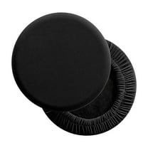 Nmdmisc Round Bar Stool Seat Covers Washable Stool Cushion Slipcover Elastic Bar Chair Covers for 10-14 Inch Chair (Black)