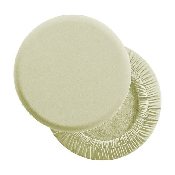EWSFHUI Round Bar Stool Seat Covers Washable Stool Cushion Slipcover Elastic Bar Chair Covers for 10-14 Inch Chair (Yellow)