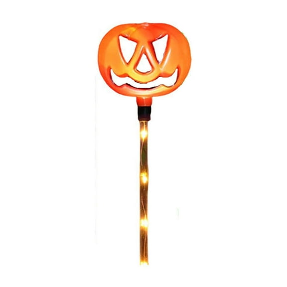 Nmdmisc Set of 6 Solar Pumpkin Pathway Lights,Color Changing Outdoor Halloween Lights,Light up Pumpkin Lantern for Halloween Party Porch Yard Garden Decorations (2Pcs)