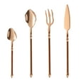 thumbnail image 1 of Nmdmisc Silverware Tableware Set of 4 Flatware Silverware Set Forks Spoons and Knives Set Kitchen Utensils Set Ergonomic Durable Dishwasher Safe Silver, 1 of 3