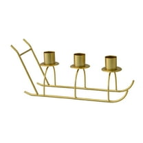 Nmdmisc Sled Taper Candle Holders Candlestick Holders,Modern Metal Candlestick,Candle Stick Candle Holder for Table or Mantel Centerpiece,Wedding,Dinning,Party Home Decor(Three Headed)