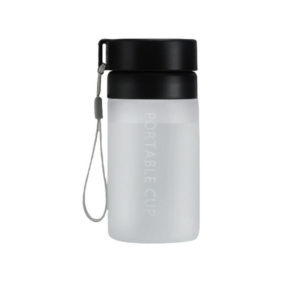 Nmdmisc Sports Water Bottle 13.5 Ounce with Strap - BPA Free, Leak Proof - Black Water Flask for Workout, Running, Travel, Work