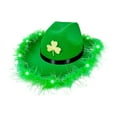 thumbnail image 1 of Nmdmisc St. Patrick's Day Illuminate Hat Leprechaun Dress Up Party Performance Props Green Hat Irish Shamrocks Holiday Accessories -Green, 1 of 6