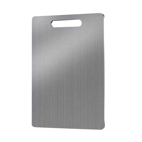 Nmdmisc Stainless Steel Cutting Board for Kitchen Heavy Duty Chopping Board (S, 13.4"L x 9" W)