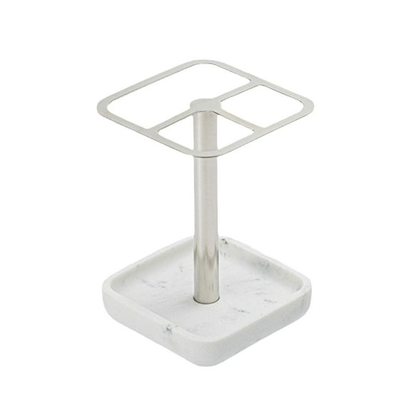 Nmdmisc Stainless Steel Toothbrush Holder, Electric Toothbrush Holder for Bathrooms Countertop, 3 Slots Tooth brushing and Toothpaste Holder,, Small Kids Toothbrush Stand