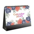 thumbnail image 1 of Nmdmisc Standing Desk Calendar 2025 6.9x6.3 (Floral),Small Stand Up Calendar with Gorgeous Flower Designs,Compact Monthly Flip Popup Desktop Calendar, 1 of 7