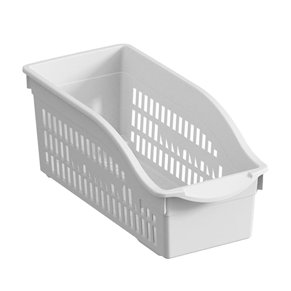Nmdmisc Storage Shelves Kitchen Plastic Storage Baskets, Vegetable and Fruit Storage Baskets, Refrigerator Desktop Storage Baskets, （white）(Small)