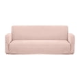 thumbnail image 1 of Nmdmisc Stretch Loveseat Slipcover 1-Piece Sofa Cover Furniture Protector Couch Soft with Elastic Bottom for Kids Polyester Spandex Jacquard Fabric Small Checks (Pink), 1 of 6