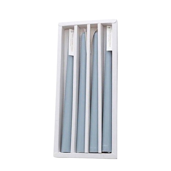 EWSFHUI Taper Candles 10" Smokeless Candle Sticks Set of 4 | Aromatherapy Natural Soy Wax Candlesticks for Home Decorations,Tapered Candles for Mantles,Wedding,House Warming Gifts (Blue)