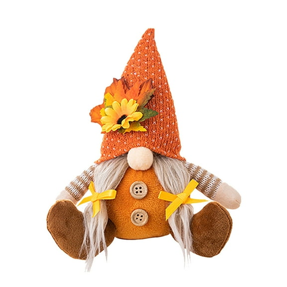 Nmdmisc Thanksgiving Gnomes Plush, Fall Thanksgiving Gnomes Plush Long Leg Dwarf Doll Ornament Gnomes Decorations for Home Tiered Tray Tabletop Decor