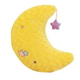 thumbnail image 1 of Nmdmisc Throw Pillow for Couch Bedside Moon Shape Pillow Plush Toy Cute Small Cushion Embroider Soft Doll Stuffed Pillow Gift for Kids Home Decoration Non Deformed 19.68x7.87x2.75in, 1 of 1