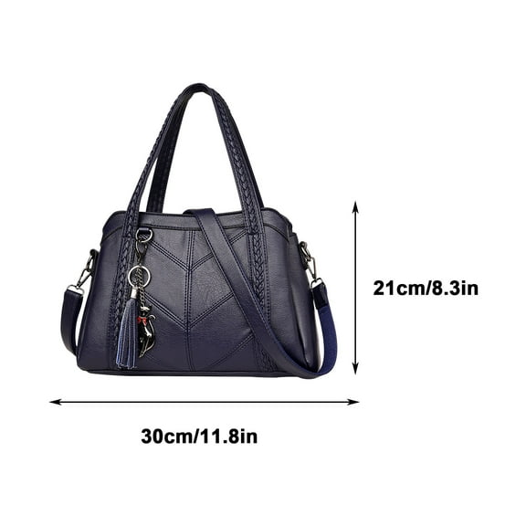 Nmdmisc Tote Bag Crossbody Bags for Women Ladies Large Capacity Handbag Soft PU Leather Woman Messenger Bags Luxury Fashion Purses Crossbody Handbags(Blue)