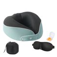 thumbnail image 1 of Nmdmisc Travel Neck Pillow Chin Support Pillow Adjustable Memory Foam Pillow for Home,Airplanes & Car,New Ergonomic Design Soft Best Full Neck Surround Pillow Sleep (Sky Blue), 1 of 6