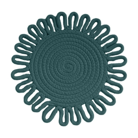 Nmdmisc Trivets for Hot Dishes,Potholders for Kitchen,Hot Pads Hot Mats or Trivets for Hot Pots and Pans,Table Decorations,Cotton,7.1"(Green)