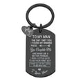 thumbnail image 1 of Nmdmisc Valentines Day Gifts for Men To My Man Keychain Anniversary for Men Him Husband from Wife Birthday Gifts for Boyfriend Groom Fiance Engagement Wedding Gifts,D, 1 of 3