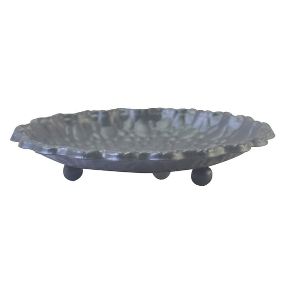 EWSFHUI Vintage Wrought Iron Candle Tray,Candle Holder Pillar Base,Honeycomb Round Multi-functional Aromatherapy Candle Tray Base Decorative Storage Tray