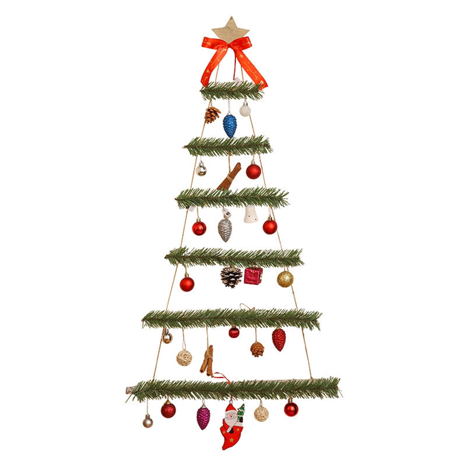 Nmdmisc Wall Christmas Tree with Lights,Wall Mounted Christmas Twig