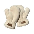 thumbnail image 1 of Nmdmisc Warm Winter Gloves Velvet Gloves New Plush Gloves Women, Faux Rabbit Fur Elastic Warm Gloves for Cold Weather -Beige, 1 of 6