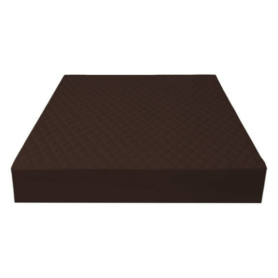 Nmdmisc Waterproof Mattress Protector Cover Twin Size Fitted Sheet Quilted Pad Cover Non-slip Fixed - for Kids, Adult, Elderly (Coffee, Twin)