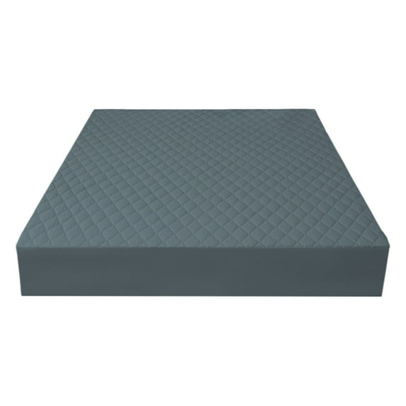 Nmdmisc Waterproof Mattress Protector Cover Twin Size Fitted Sheet Quilted Pad Cover Non-slip Fixed - for Kids, Adult, Elderly (Dark Gray, Twin)